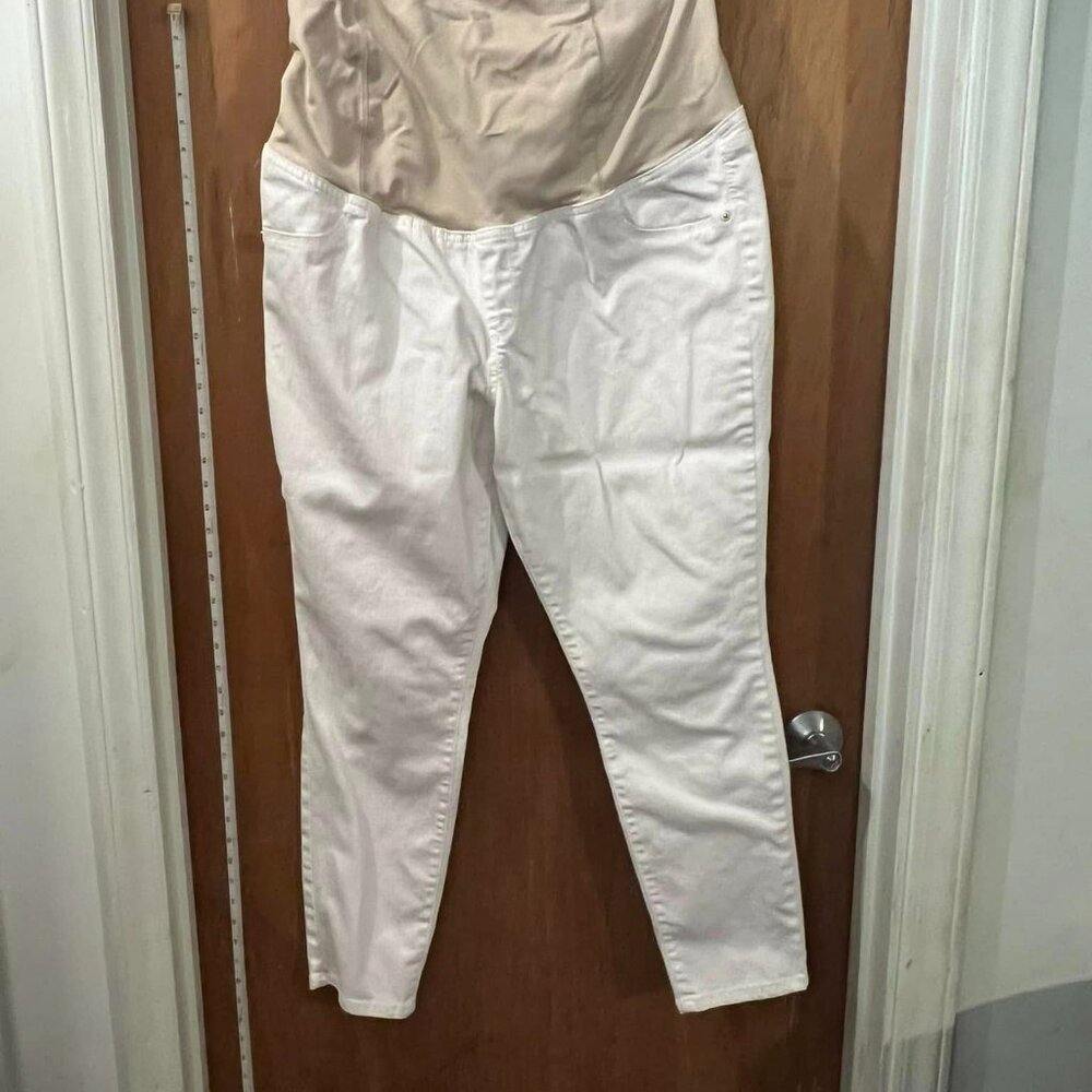 ❤️‍🔥❤️‍🔥Size 14 - Isabel - White Skinny Maternity Pants - W38"/L28"